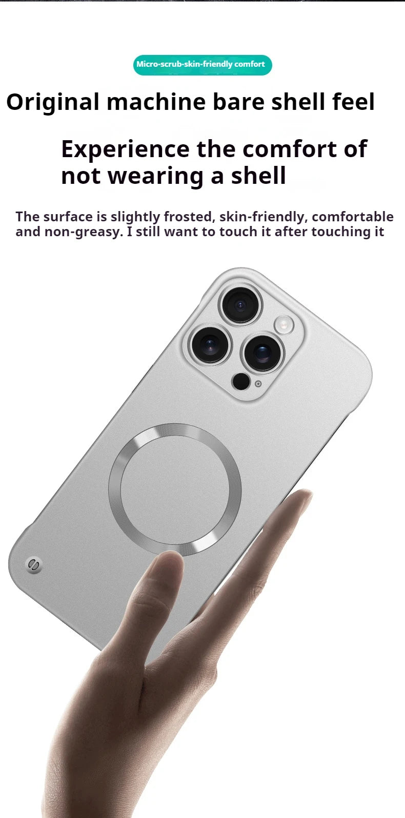 Ultra Slim Metallic Magsafe iPhone Case – Cooling Hard Cover