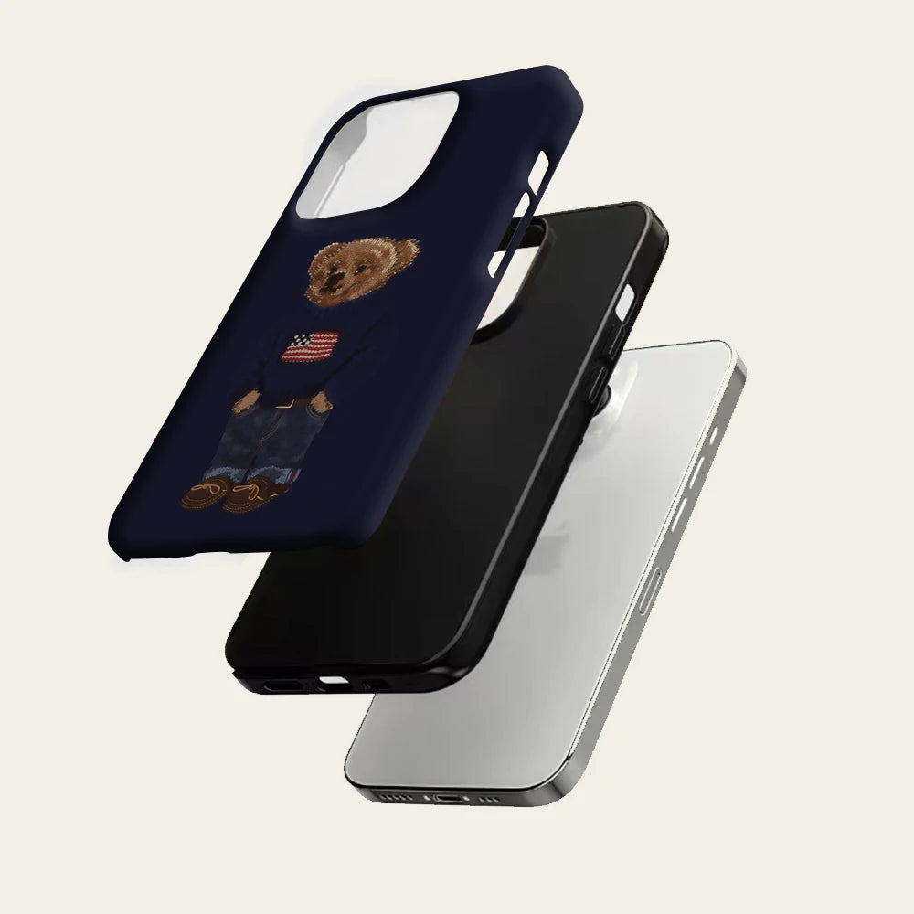 iPhone 17 Knit Bear Case – Magnetic & Durable
