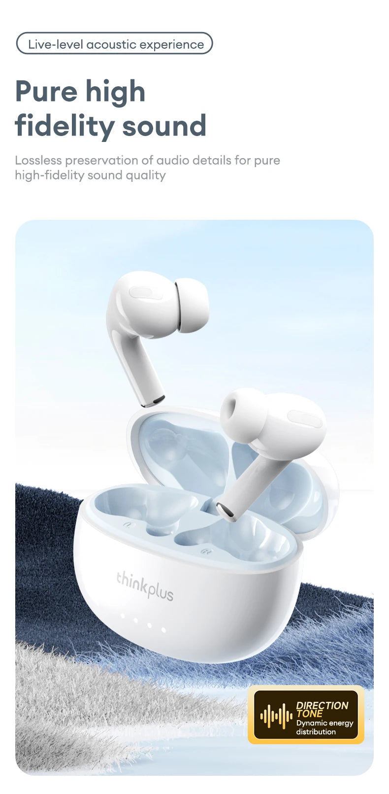 Lenovo Original LP5 PRO TWS Wireless Bluetooth V5.4 Stereo Earphones Long Endurance Touch Earbuds Low Latency Gaming Headset New