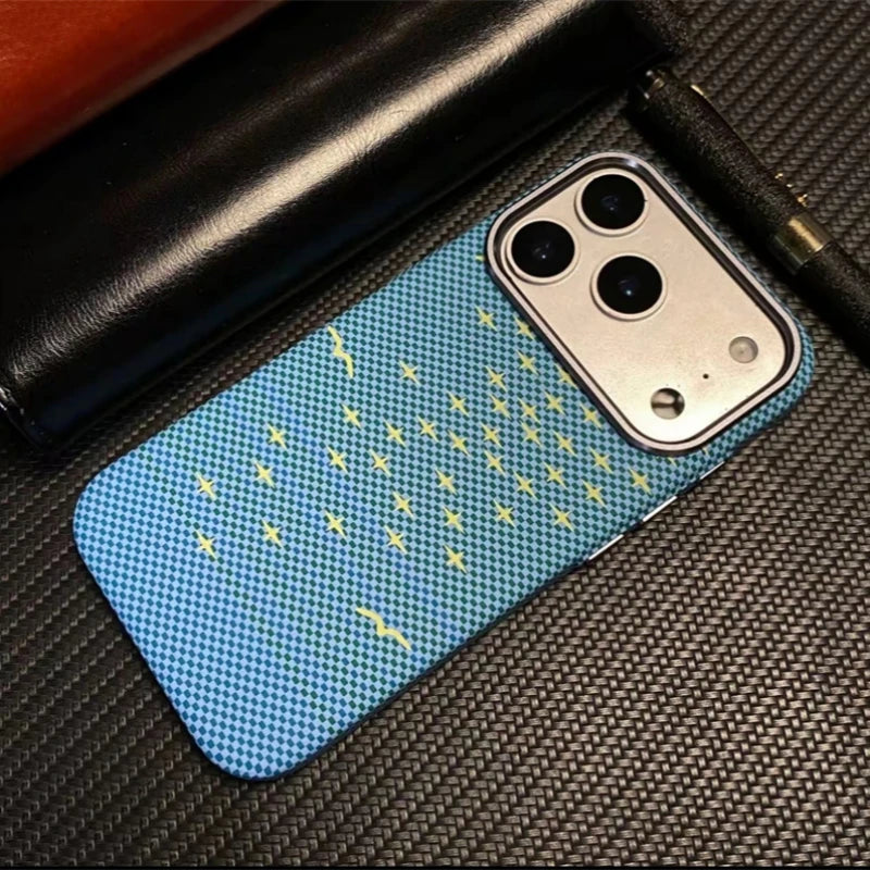 Luxury Carbon Fiber MagSafe iPhone Case – Shockproof