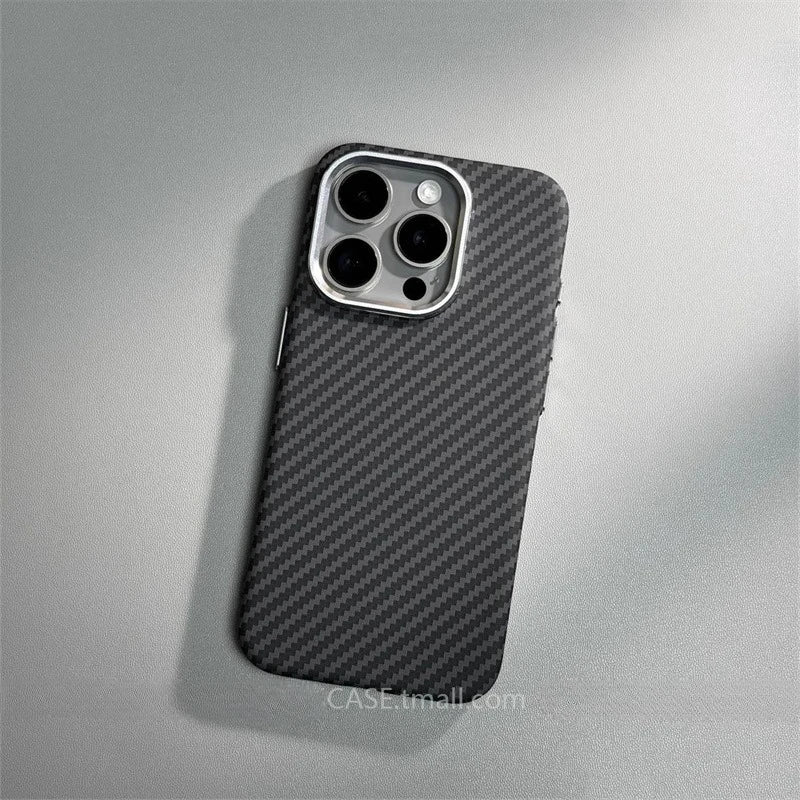 Carbon Fiber MagSafe iPhone Case – Hard Protective Cover