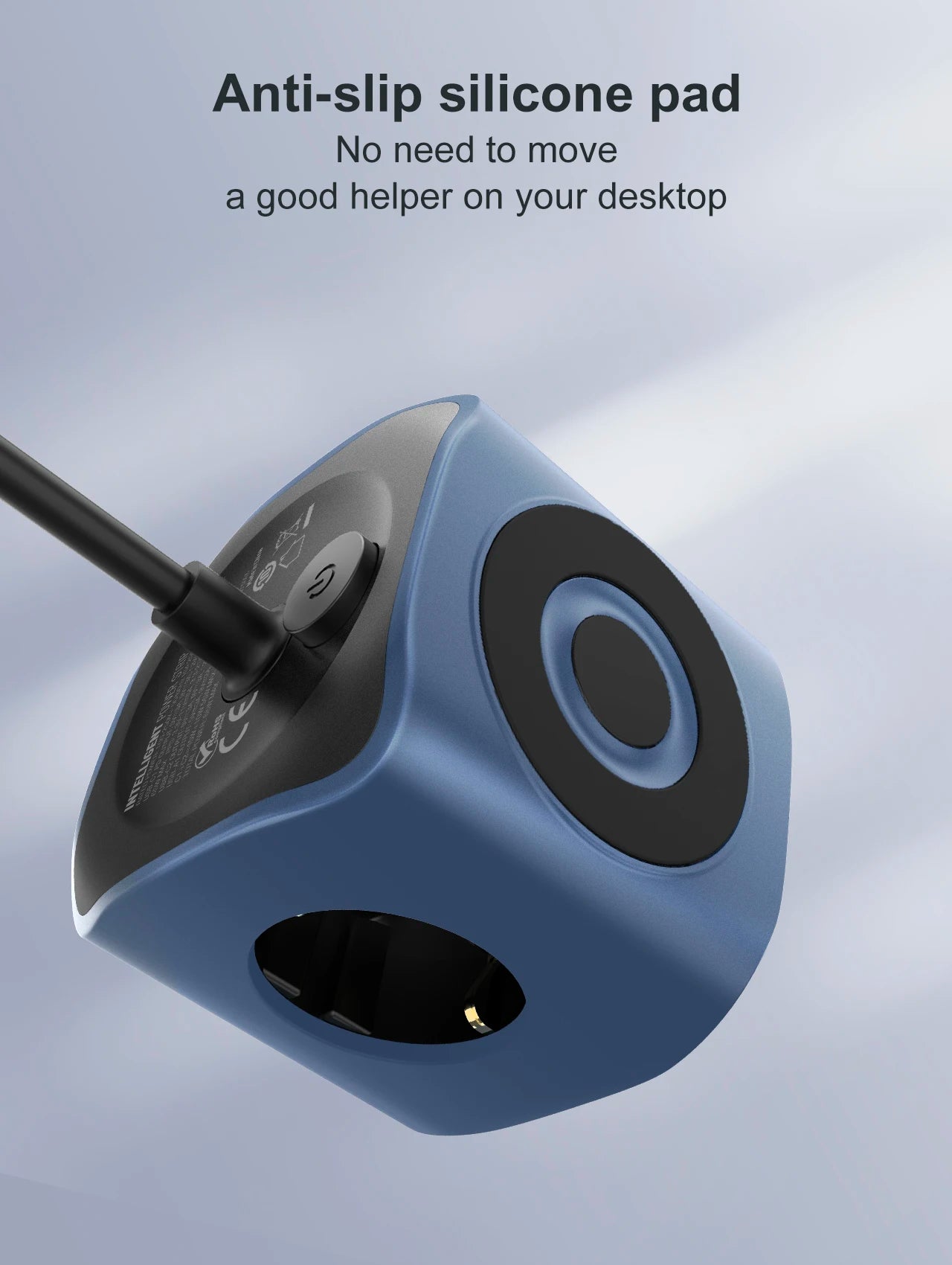 LDNIO 65W Power Cube Charging Station – 3 AC Outlets, USB-C Fast Charging & 2M Extension Cord