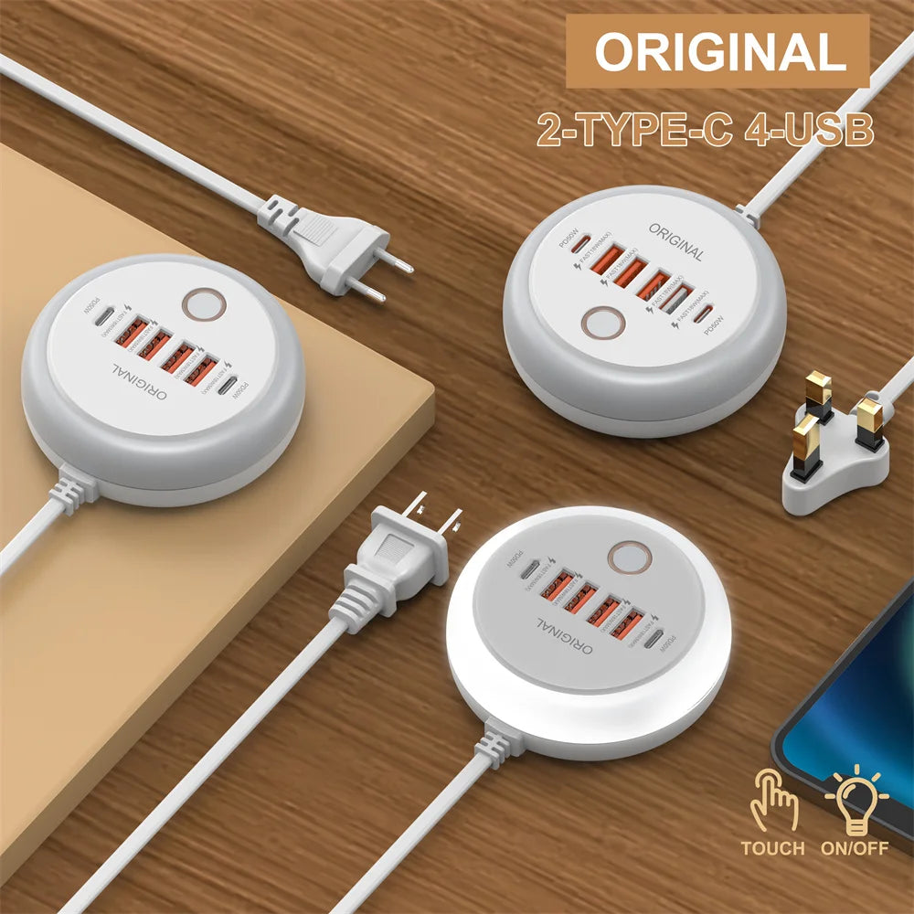 50W USB Multi-Port Charger – Quick Charge for Phones