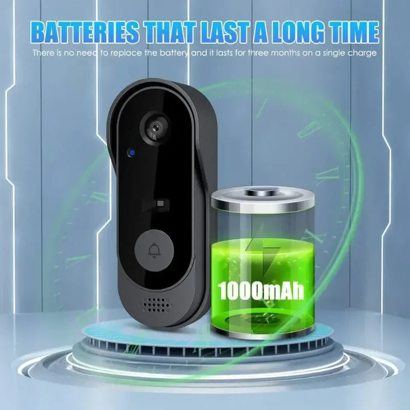 Tuya WiFi Video Doorbell – HD Camera & Outdoor Security