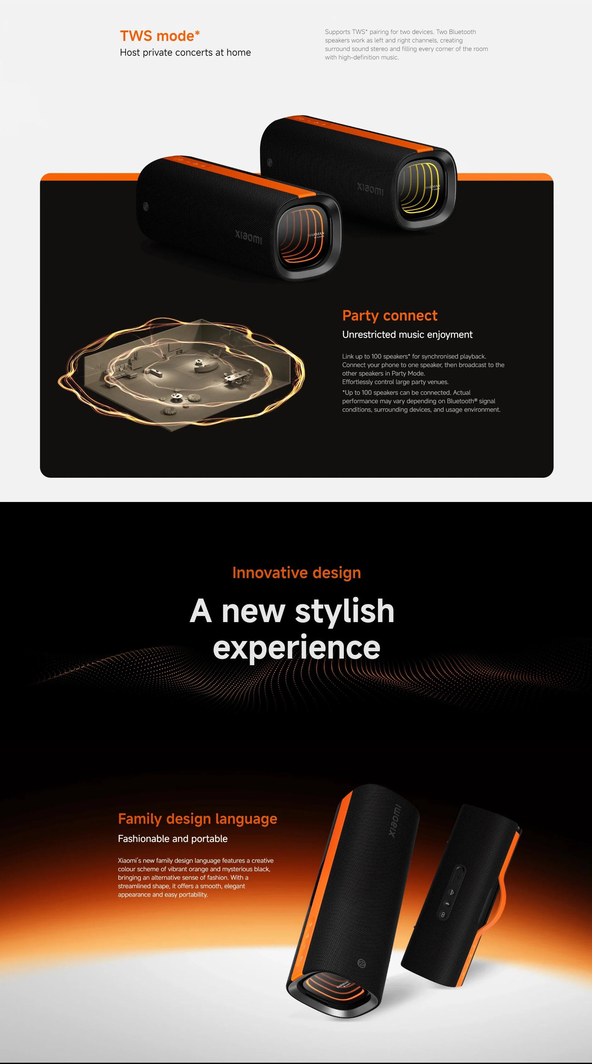Powerful Xiaomi Party Speaker – 50W, TWS Mode, 26H Battery, Fast & Reverse Charge