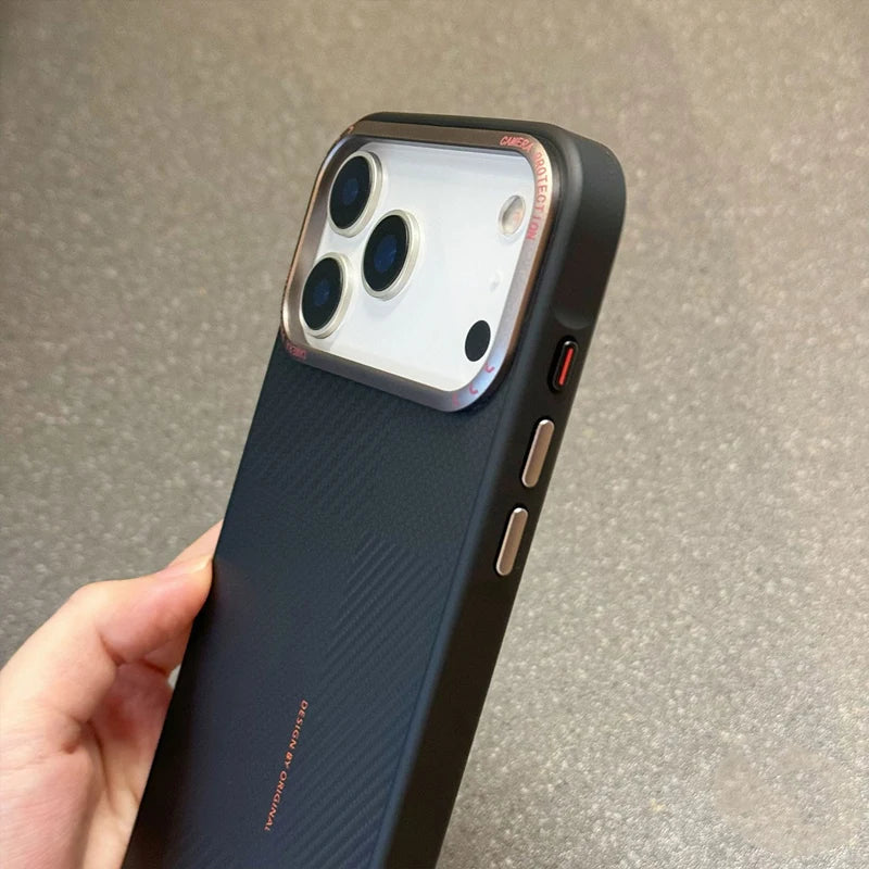 MagSafe iPhone Case – Carbon Fiber Texture, Wireless Charging