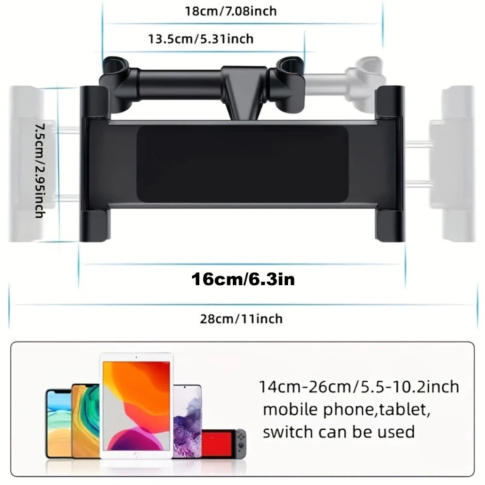 Car Headrest Tablet Holder – iPad & Universal Devices