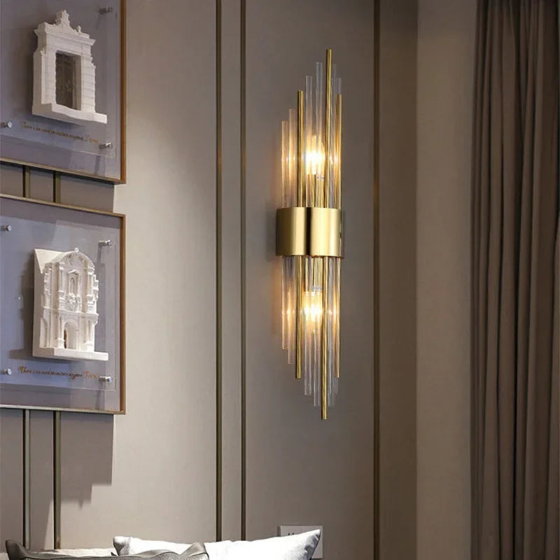 Luxury LED Gold Wall Sconce – Indoor Designer Lighting