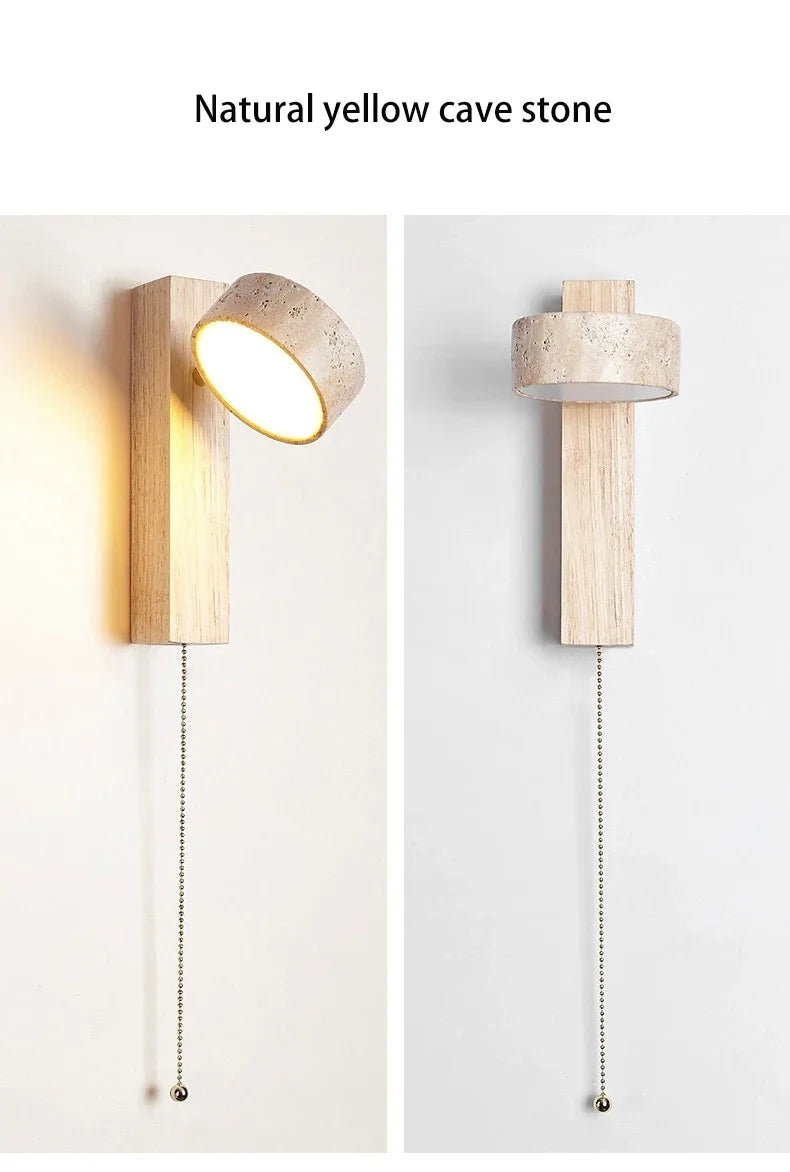 Bedside Wall Lamp – Pull Switch, Soft Down Lighting