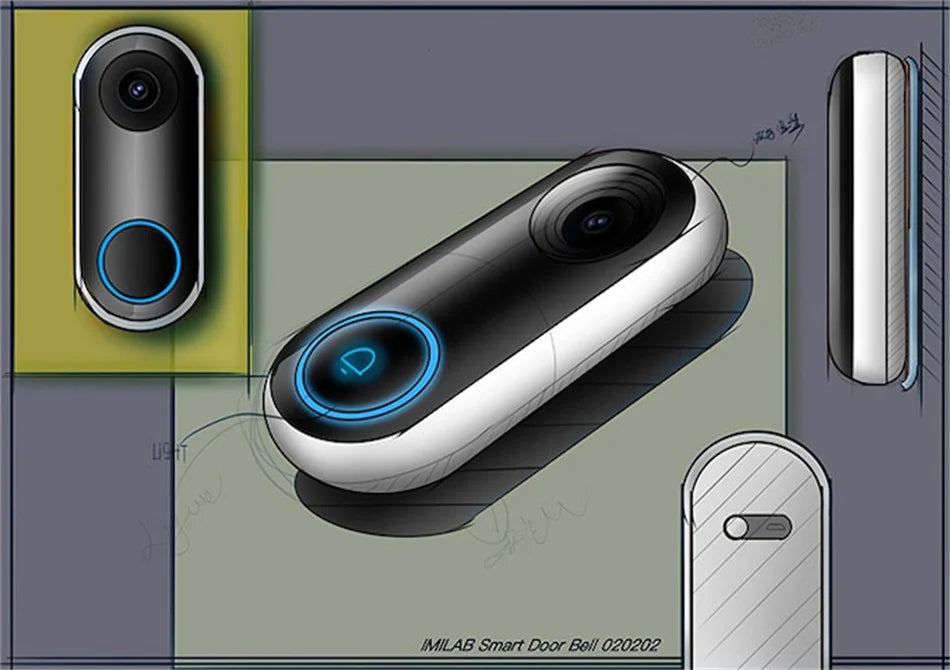 Smart Home Doorbell Camera IMILAB – Instant Alerts, 2.5K Security, 5200mAh Battery