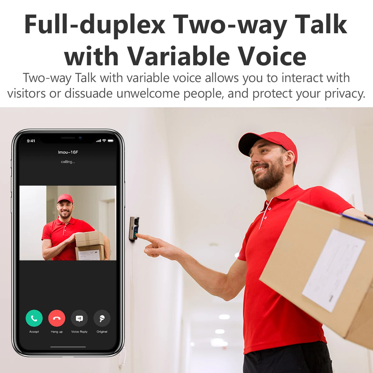 Smart Video Doorbell 2S – Wireless Human Detection & Two-Way Talk