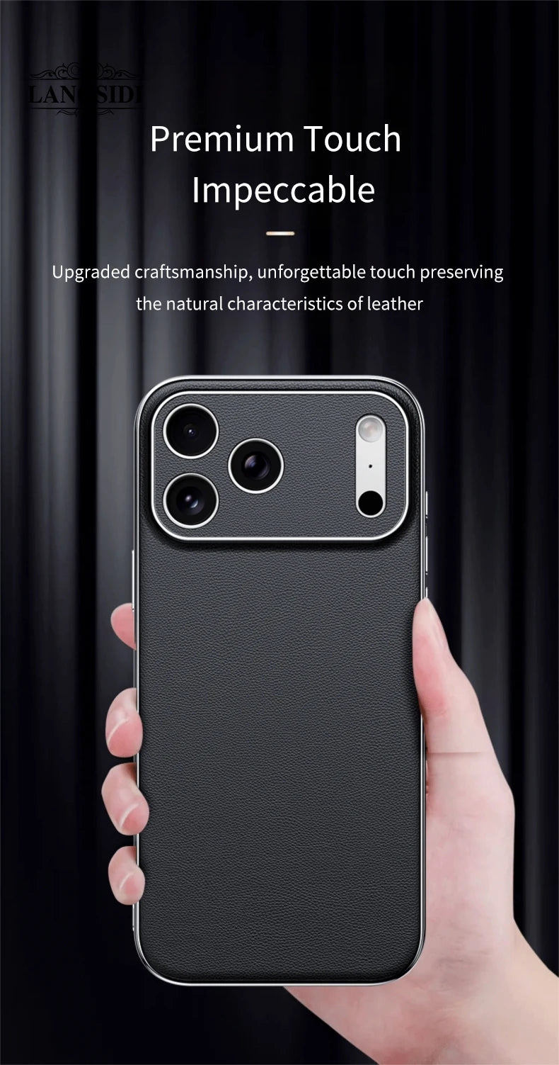 Luxury Leather Protective Case – iPhone 16 & 17 Series