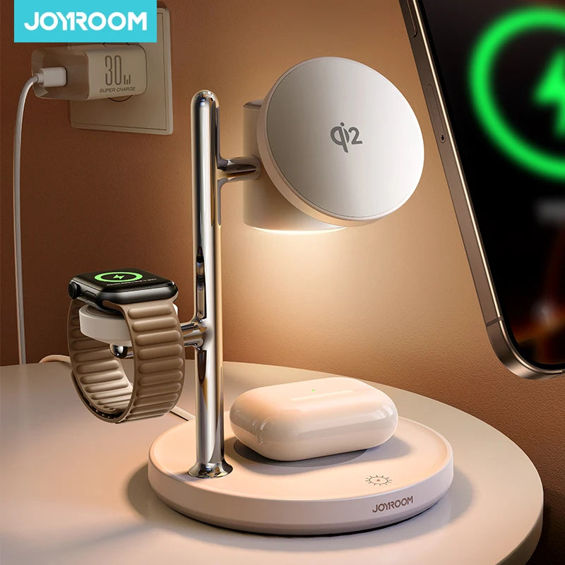 JOYROOM Qi2 3-in-1 Magnetic Wireless Charger