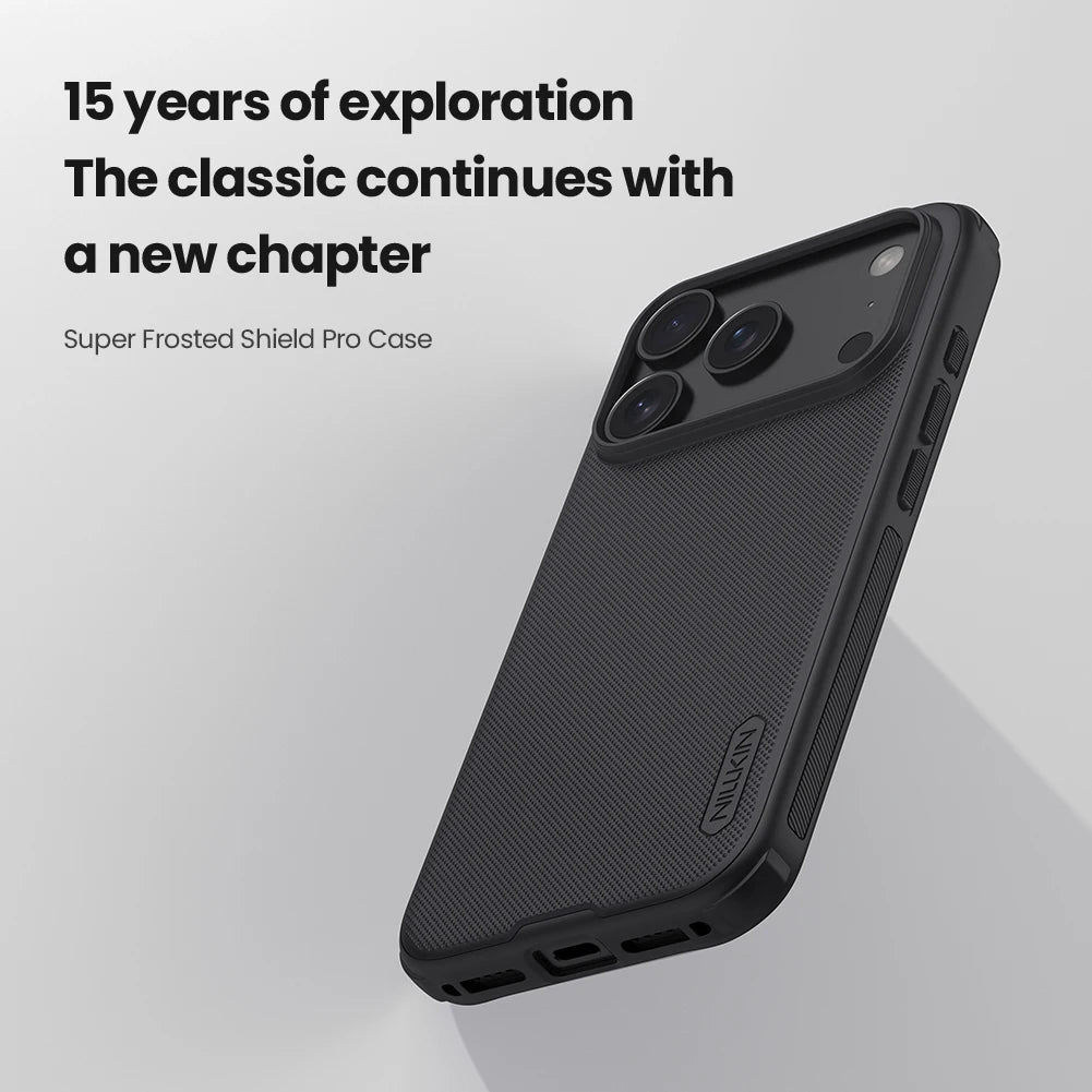 Nillkin Super Frosted Shield Pro Case for iPhone 17 Pro / 17 Pro Max – Shockproof PC+TPU Cover