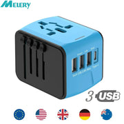 Melery Worldwide Travel Plug Adapter with USB & Type-C