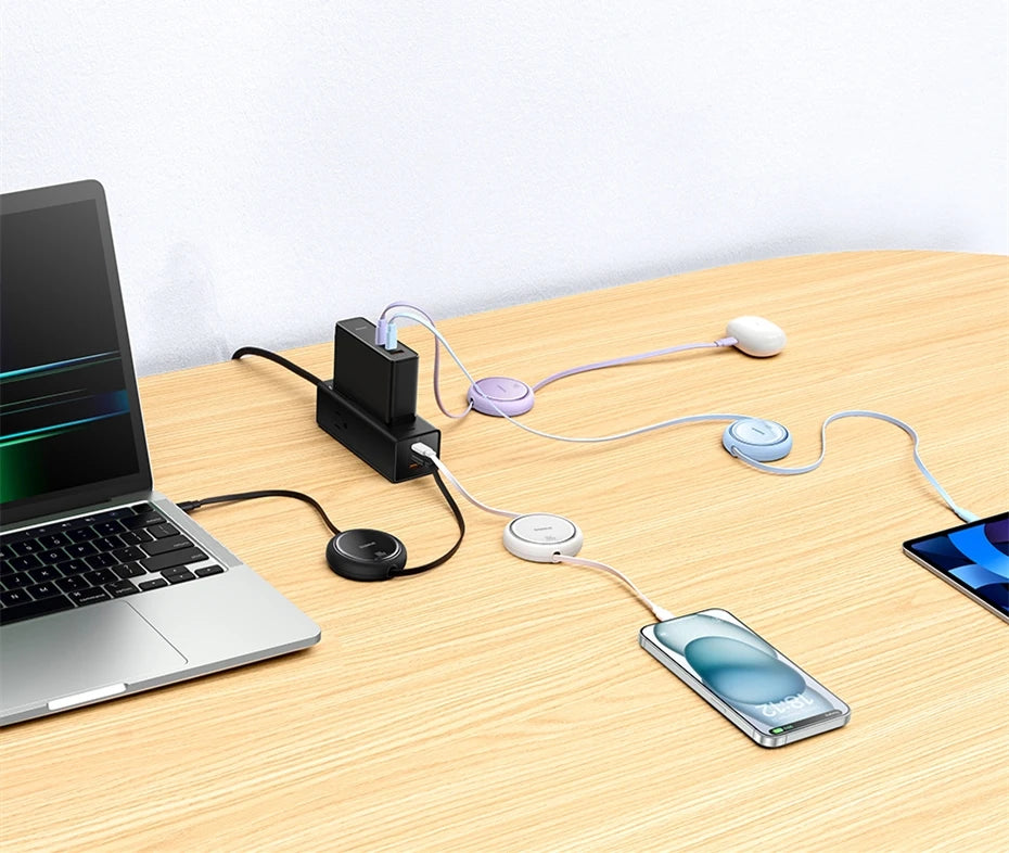 Baseus 100W Retractable USB-C Cable – Fast Charging
