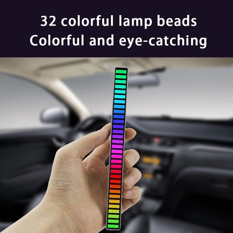 RGB LED Strip Desktop Light with Sound Control