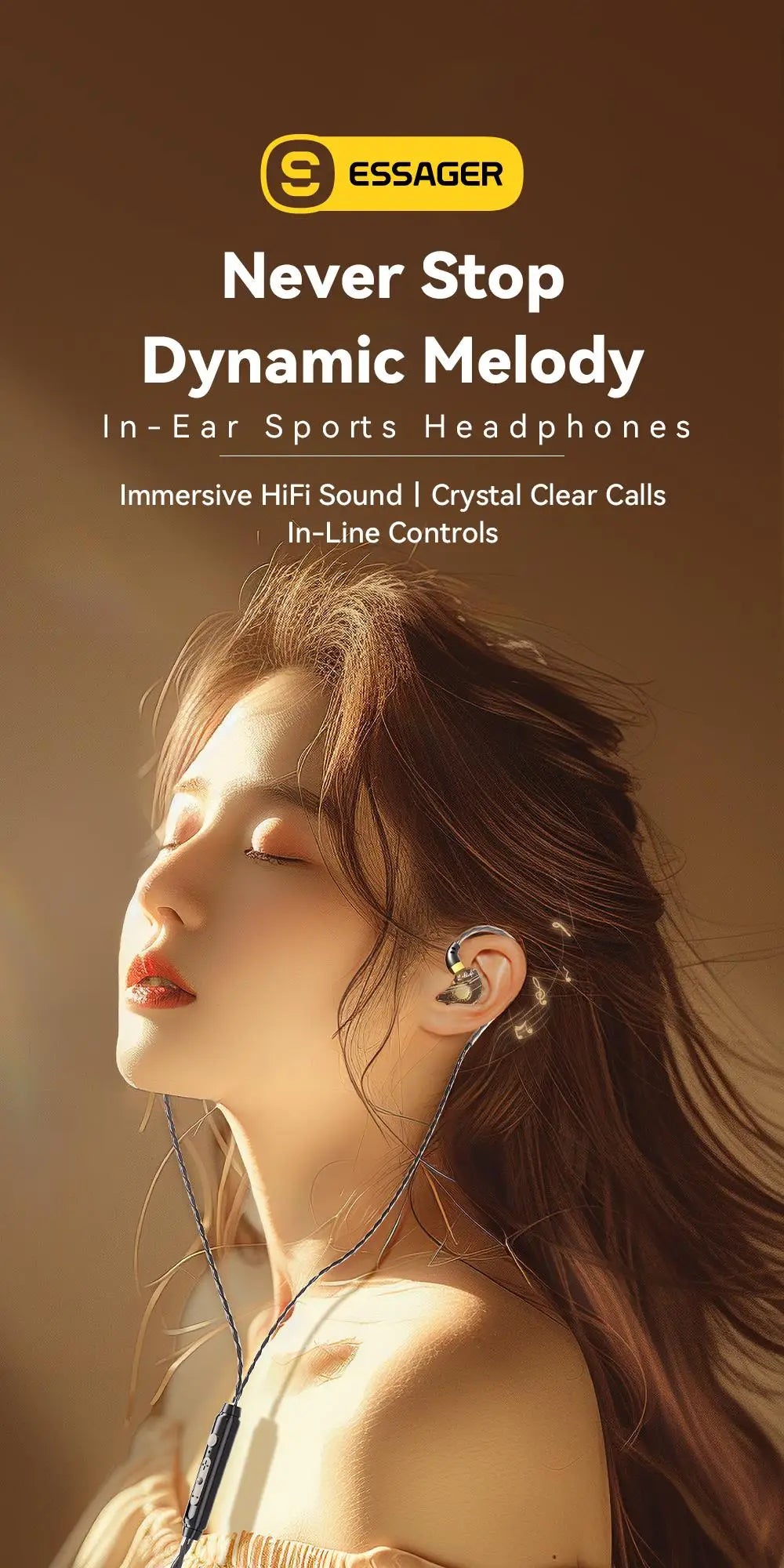 Essager 3.5mm In Ear Wired Headphone With Microphone For Xiaomi Redmi Samsung Computer PC Tablets Smartphone Headset Earphone