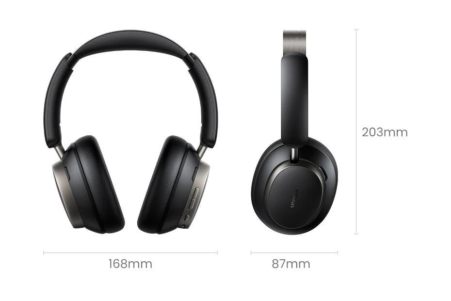 UGREEN Studio Pro Hybrid Active Noise Cancelling Headphones 48dB ANC  APP Hi-Res LDAC Sound Bluetooth Earphones Headset
