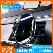 VIKEFON New Mirror Car Mobile Phone Holder Car Navigation Gravity Induction Support Clip-type Air Outlet Vehicle Bracket Mount