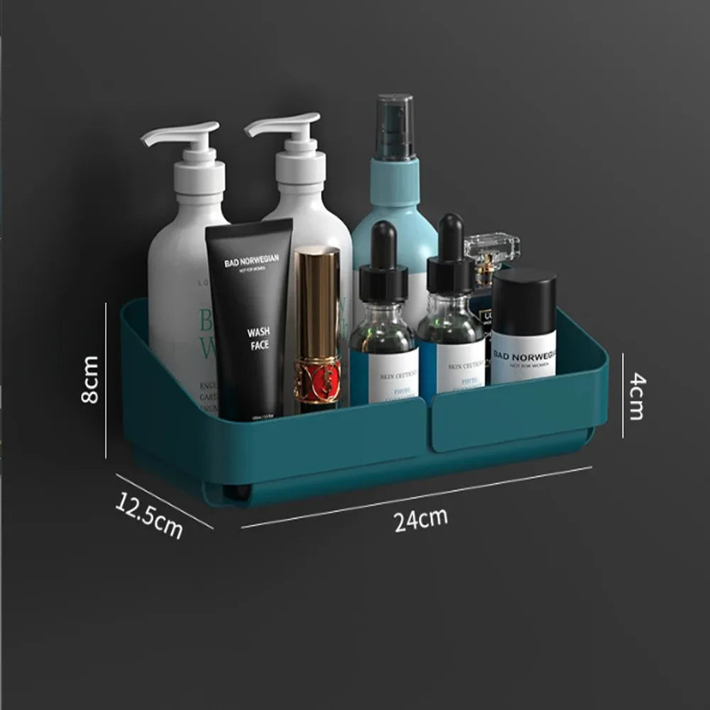 Convenience Wall Shelf – Bathroom & Kitchen Storage Organizer