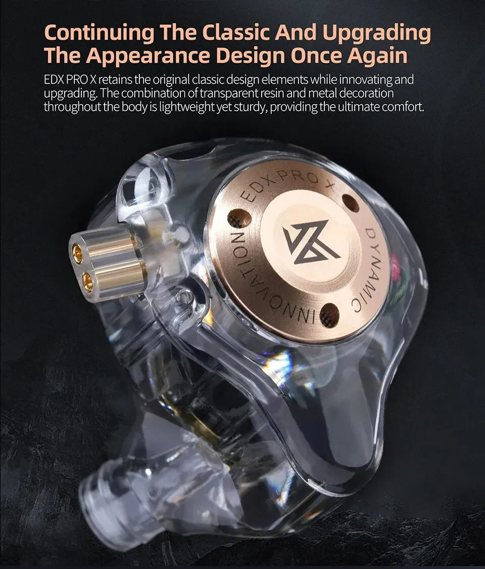 KZ EDX PRO X In-Ear Earphones – HiFi Stereo Bass