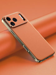 Luxury Leather Protective Case – iPhone 16 & 17 Series