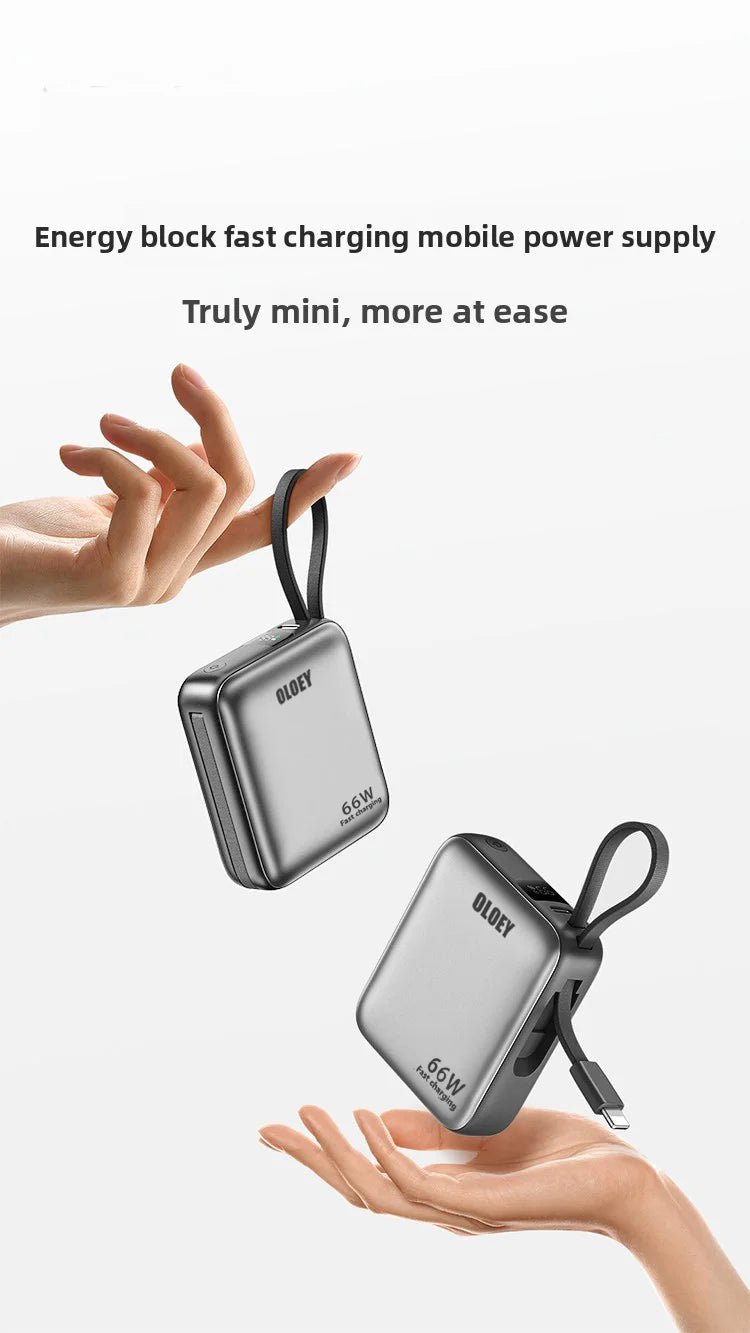 66W 100000mAh Power Bank Fast Charging PD 22W Portable Mini PowerBank for iPhone 17 16 15 Xiaomi External Battery Charger