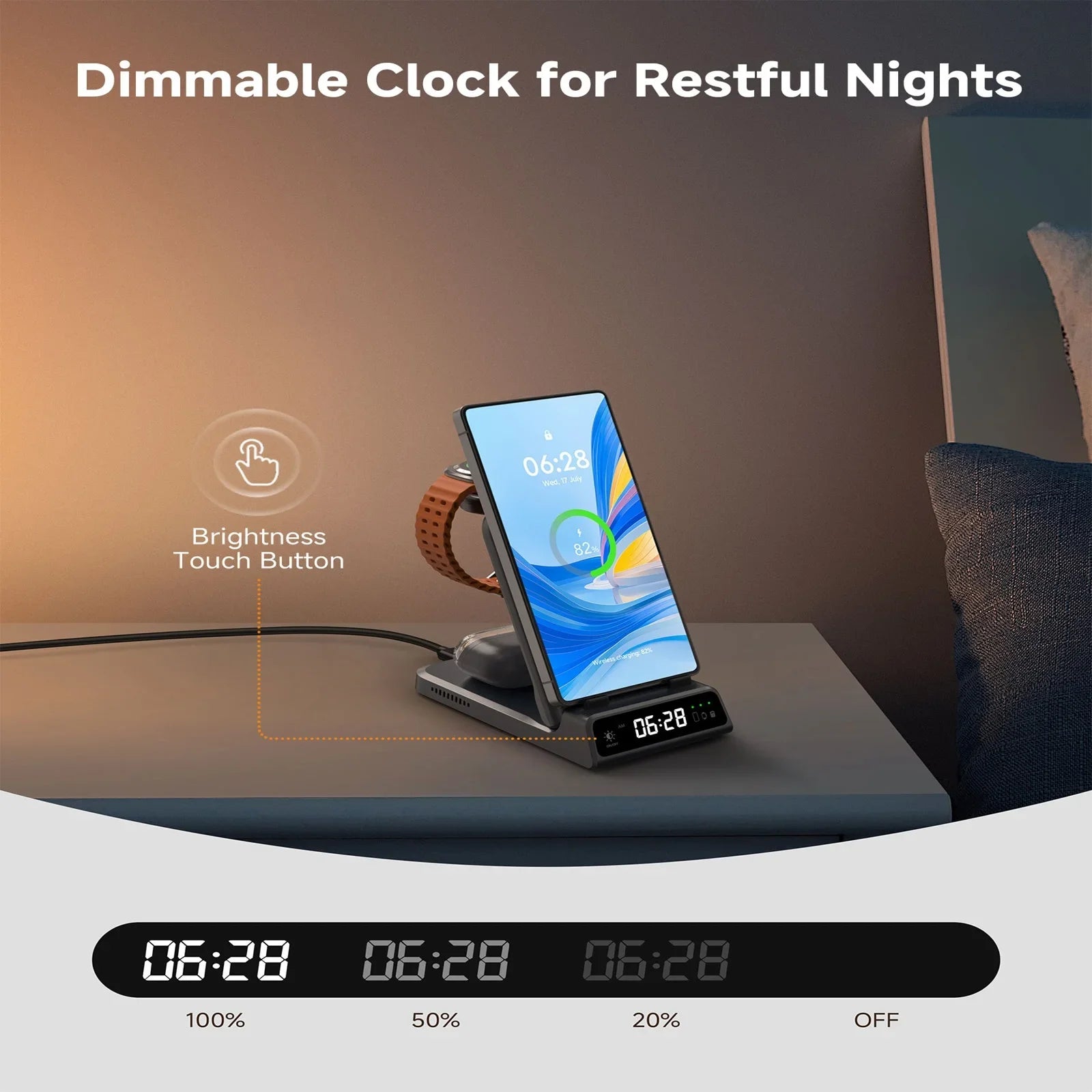 SwanScout 703S Wireless Charger – Samsung Phones & Watch