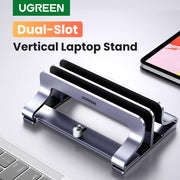 UGREEN Foldable Laptop Stand – Aluminum Vertical Holder for MacBook & PC