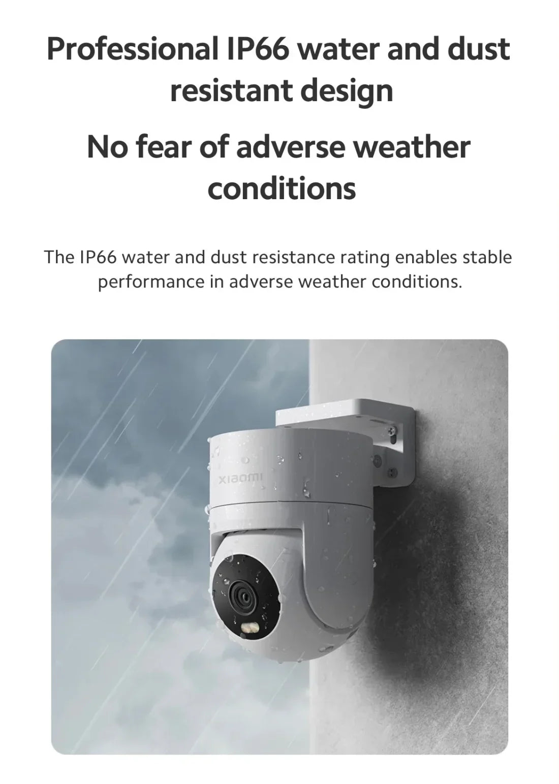 Xiaomi 2.5K HD Security Camera – Outdoor, Full-Color Night Vision, Sound & Light Alarm