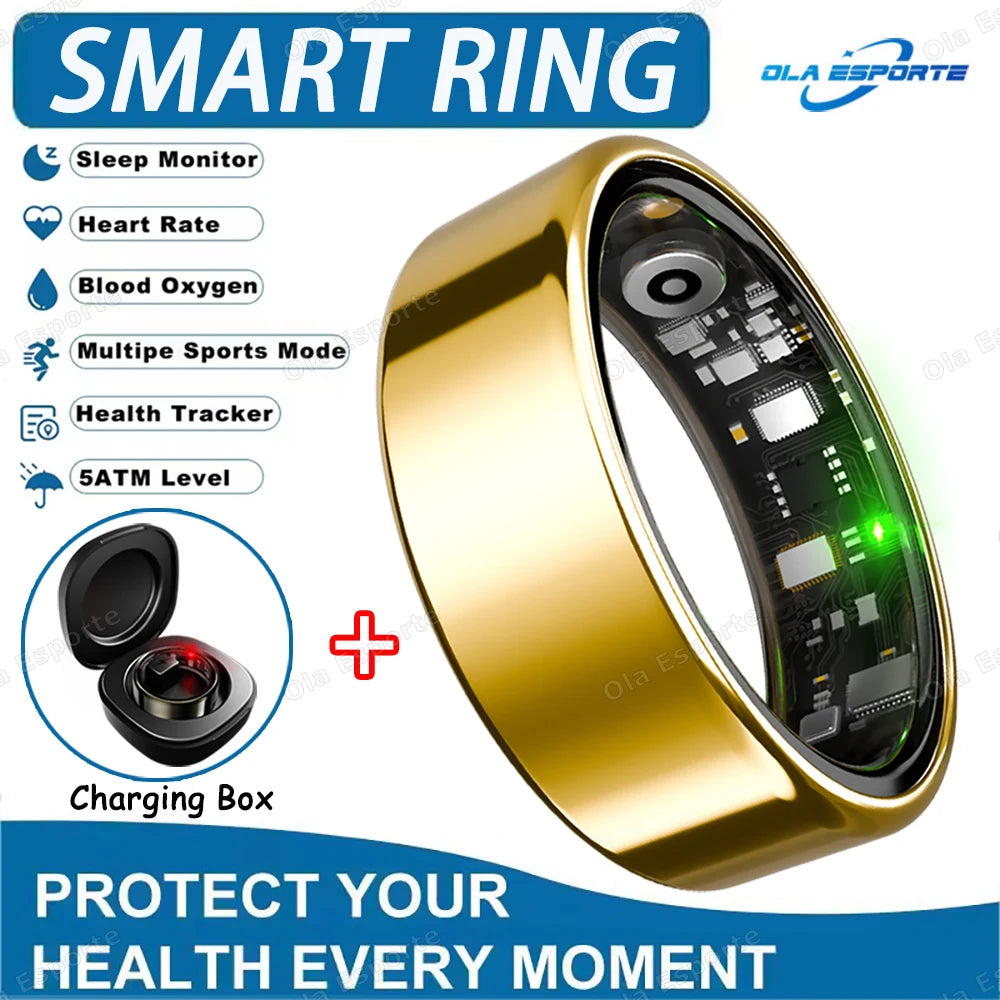Smart Ring 2025 – Health & Fitness Tracker, Waterproof IP68