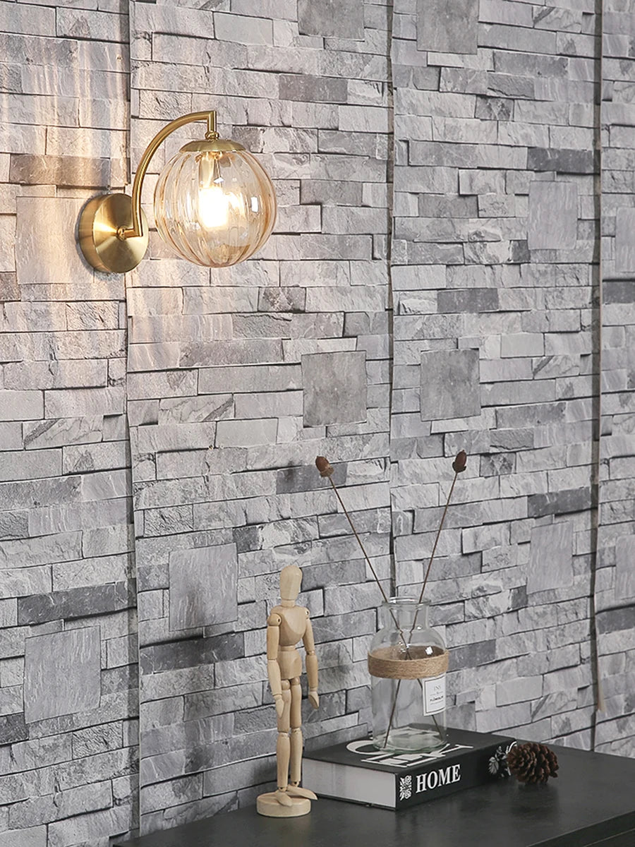 LED Wall Sconce – Minimalist Glass Lamp for Home