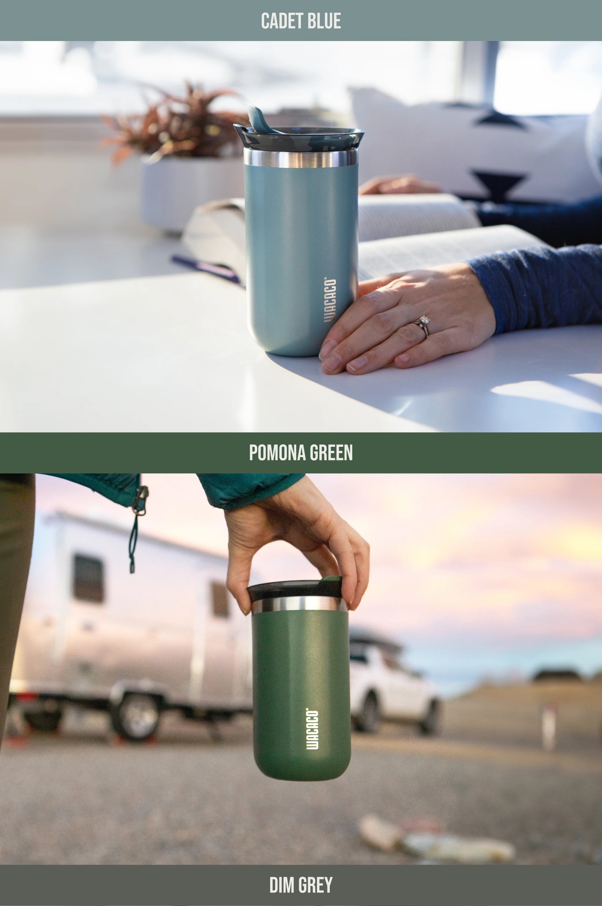WACACO Octaroma Travel Coffee Mug – Insulated Stainless Steel Tumbler