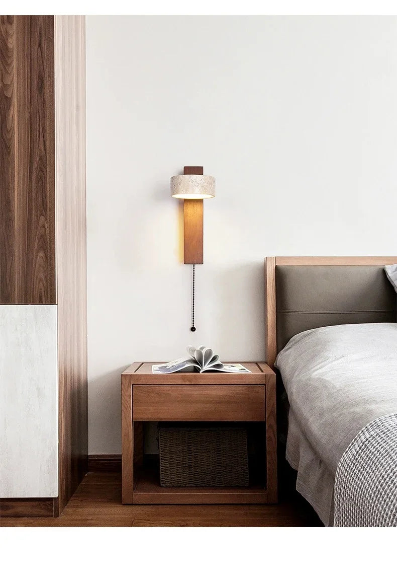 Bedside Wall Lamp – Pull Switch, Soft Down Lighting