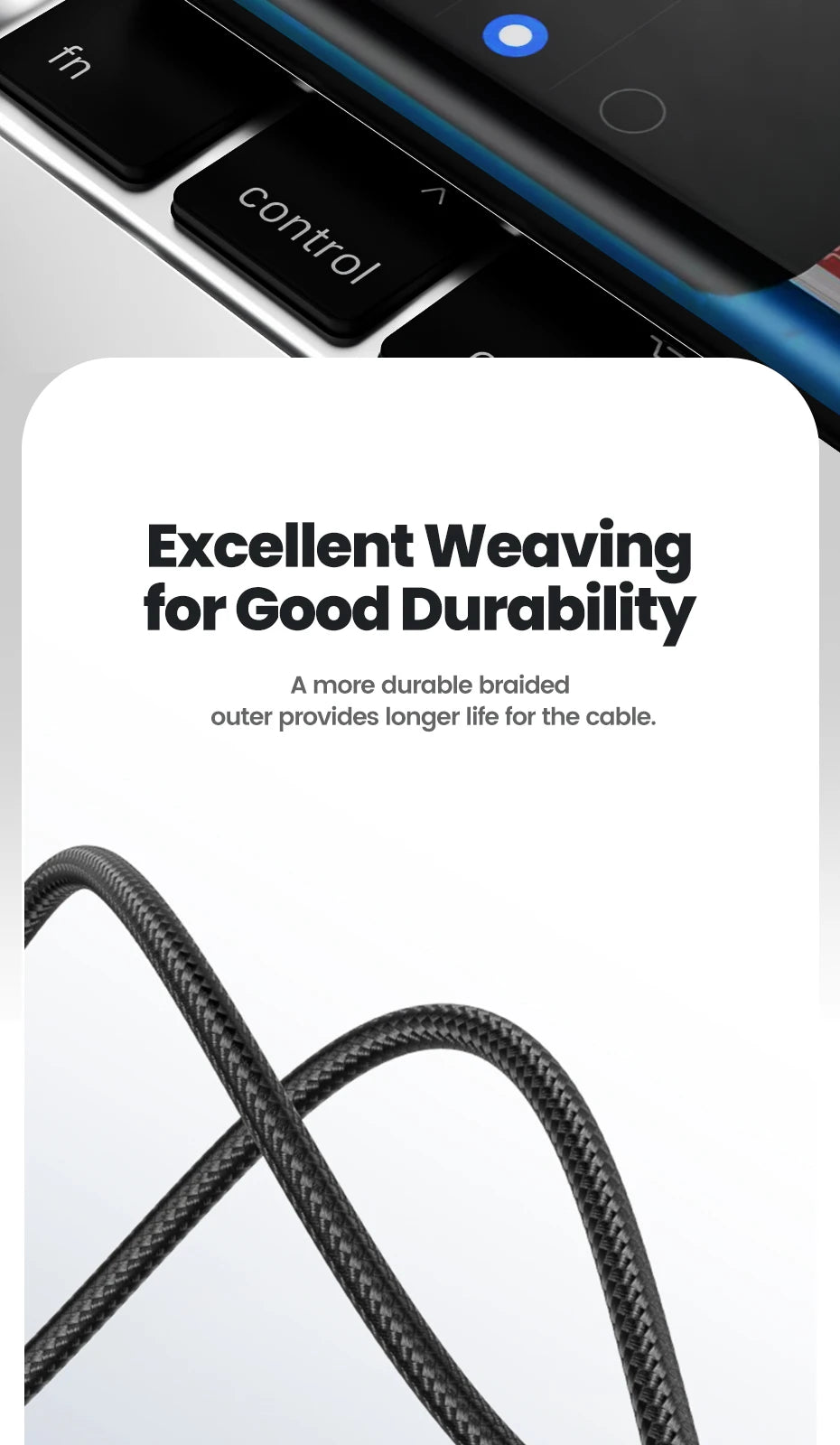 Toocki 540° Magnetic USB-C Cable – Fast Charge for iPhone & Android