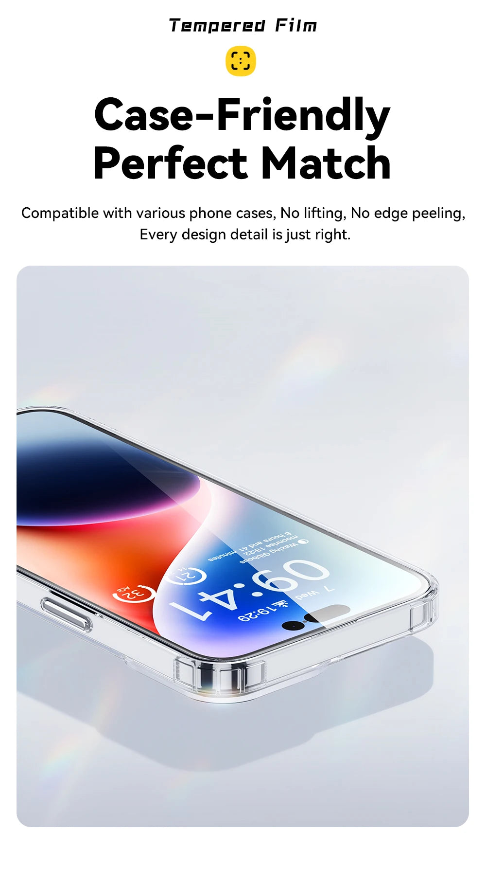 Essager Screen Protector for iPhone 15 14 13 Pro Max Ultra Slim Dustproof Full Tempered Glass Protection For iPhone 15 Pro Plus