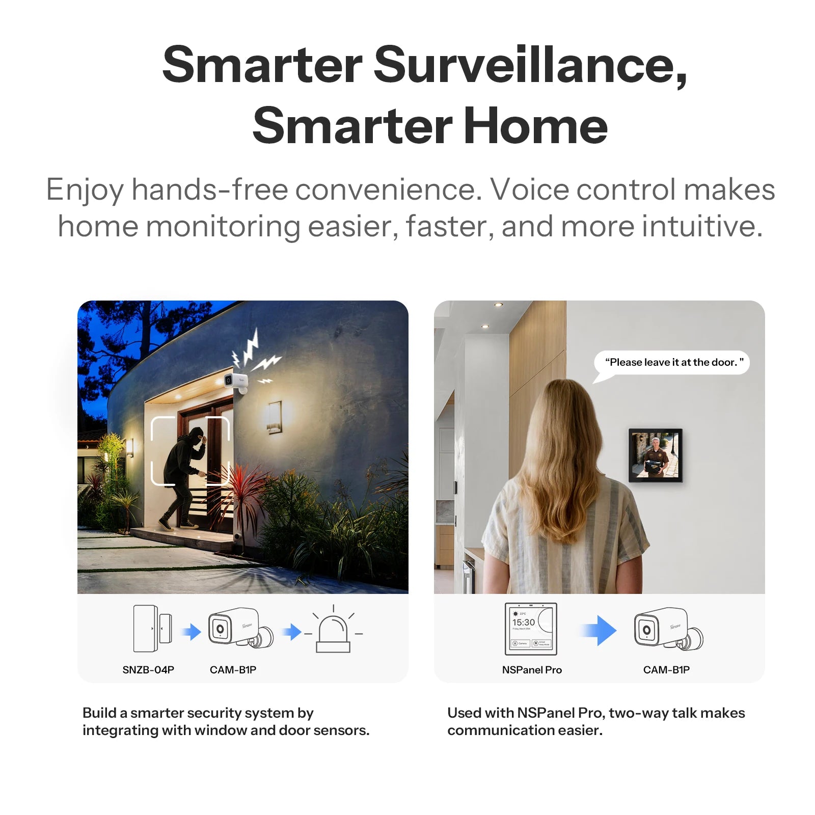 SONOFF Smart Outdoor Camera – 2K HD, AI Detection, Night Vision, IP65