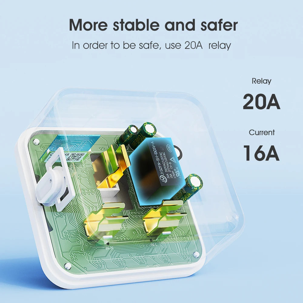 Smart Wi-Fi Plug Universal Adapter with Power Monitoring