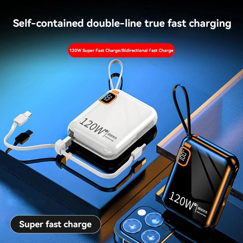 200000mAh 120W Power Bank – Portable USB-C Fast Charging for Phones