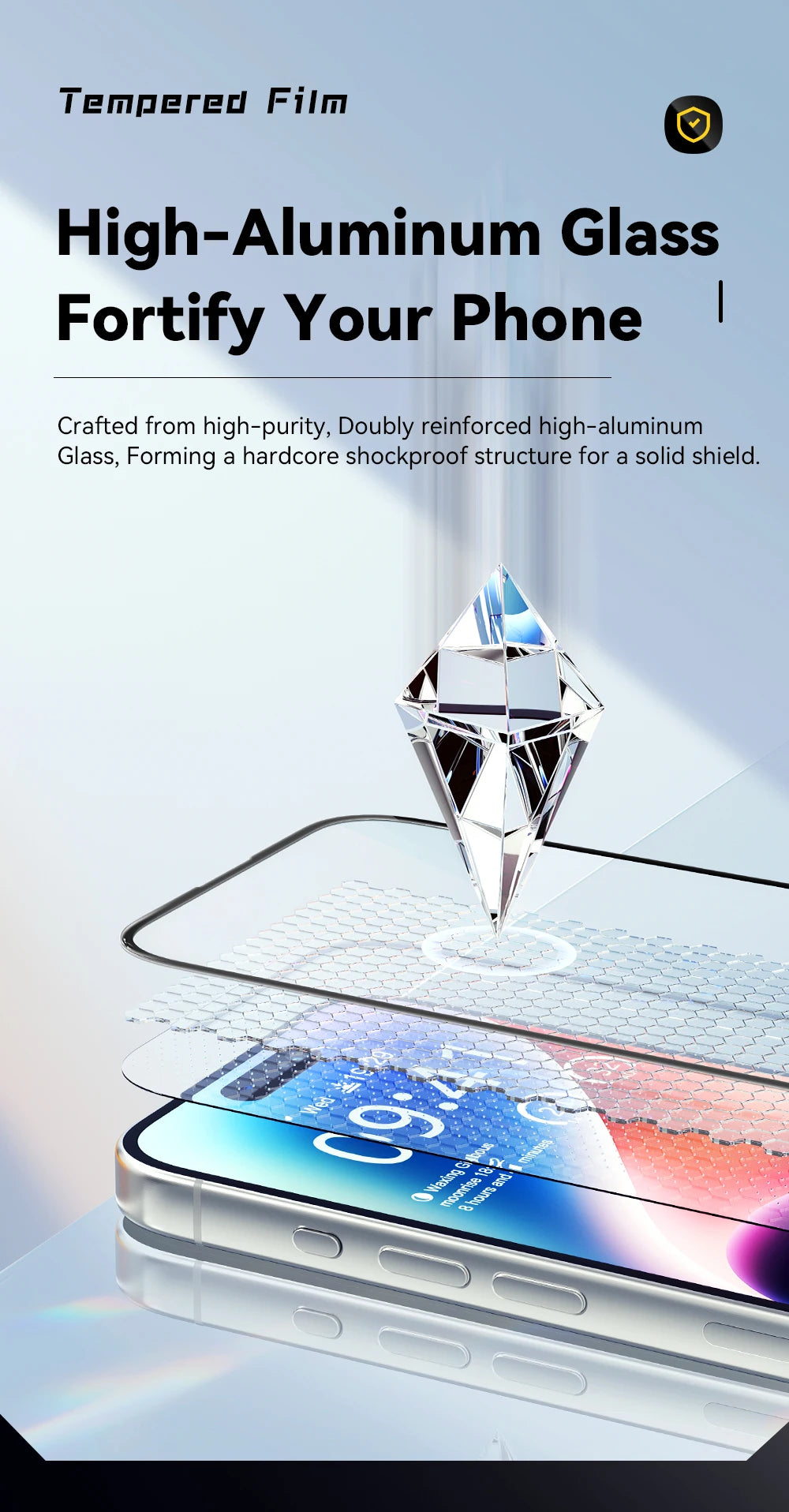 Essager Screen Protector for iPhone 15 14 13 Pro Max Ultra Slim Dustproof Full Tempered Glass Protection For iPhone 15 Pro Plus