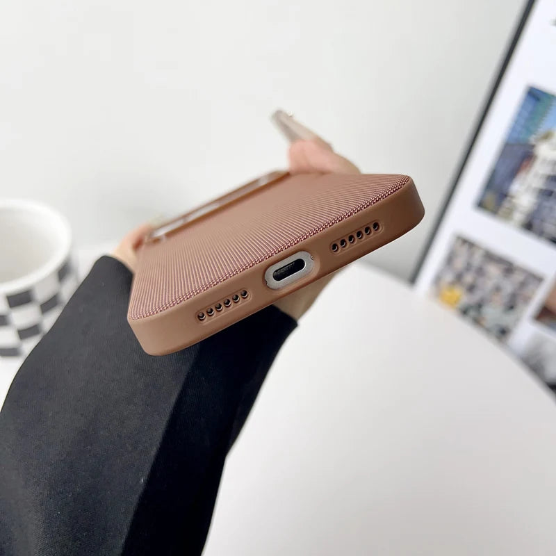Frosted Magnetic Shockproof iPhone Case – Matte Cover