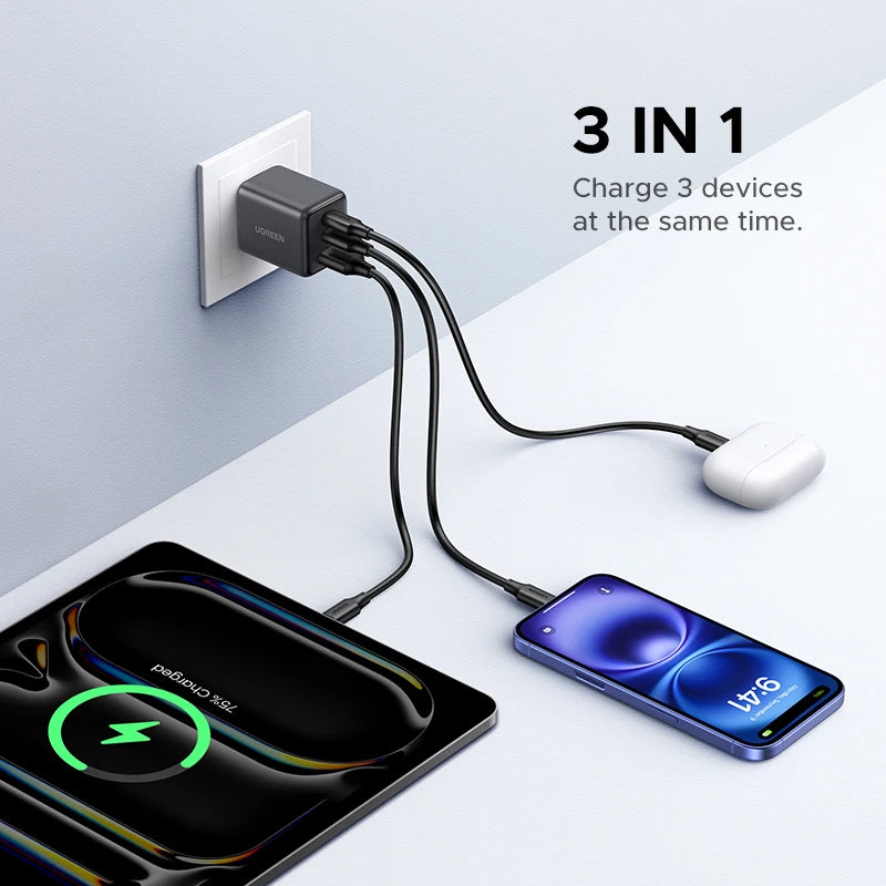 UGREEN GaN Mini Charger – 20W/30W PD 3.0 USB-C