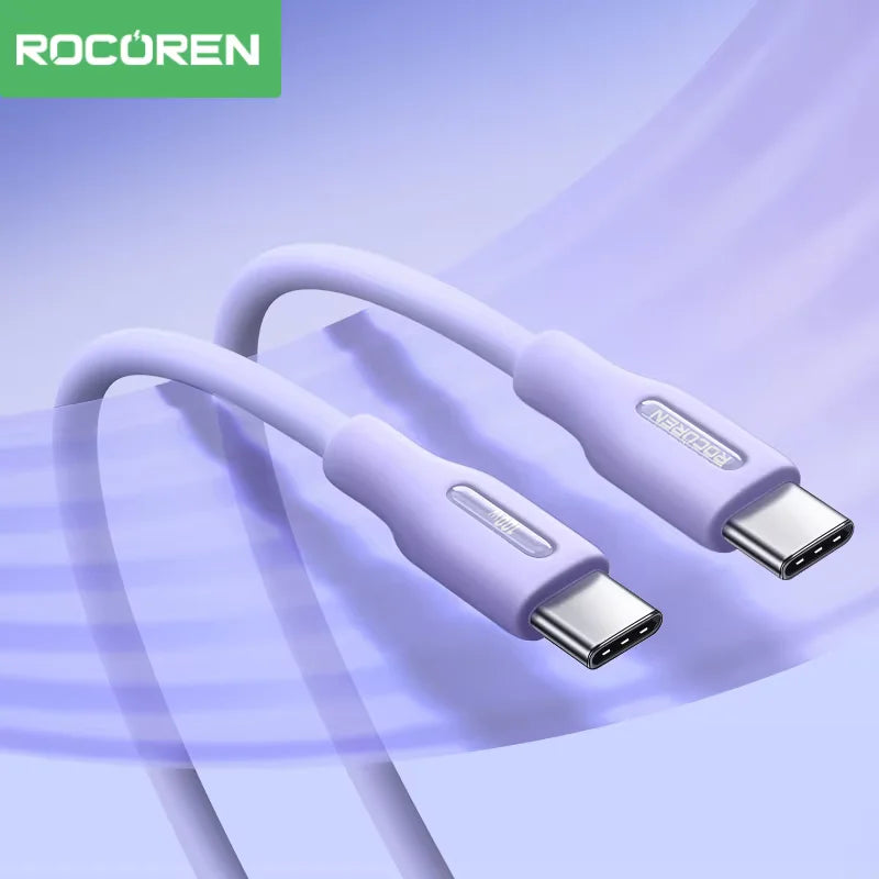 USB-C 100W Fast Charger Cable – Type-C Cord for Laptop & Phone