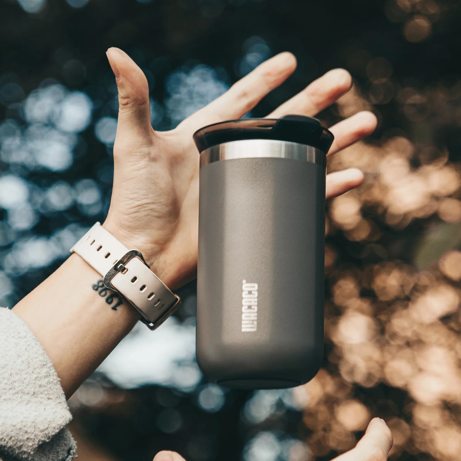 WACACO Octaroma Travel Coffee Mug – Insulated Stainless Steel Tumbler