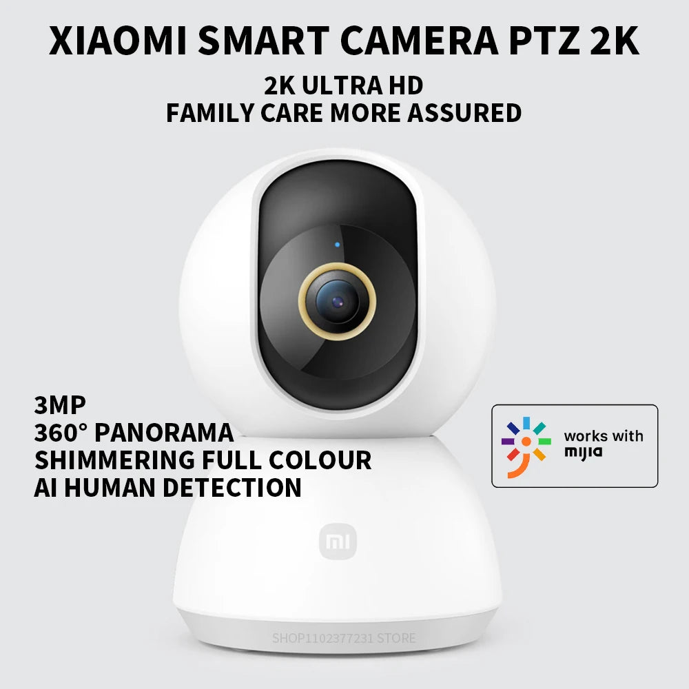 Xiaomi Mi PTZ Security Camera – 3MP, 360° View, AI Detection, Night Vision