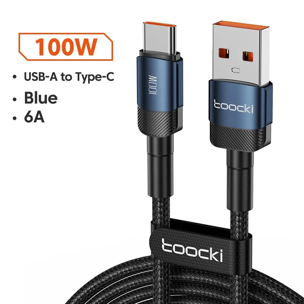 TOOCKI USB-C Fast Charging Cable – USB-C Charger Cord for Phone, Tablet & Power Bank