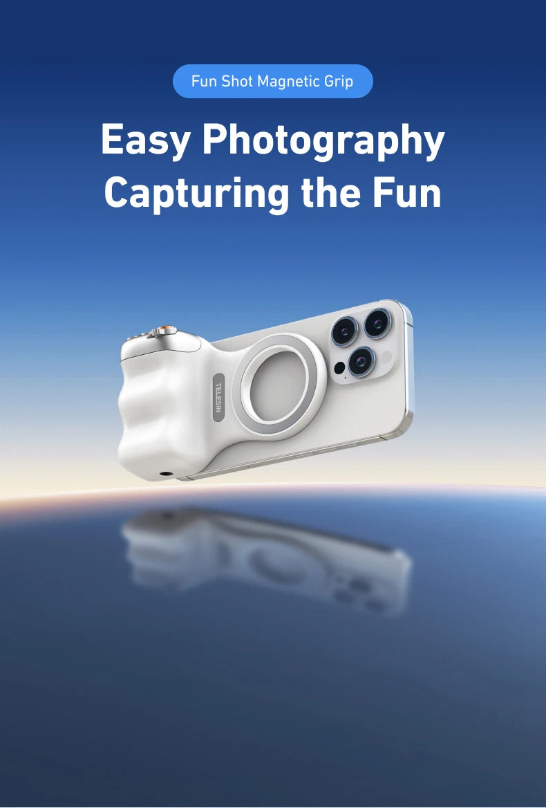TELESIN Phone Camera Grip with Remote – iPhone & Android