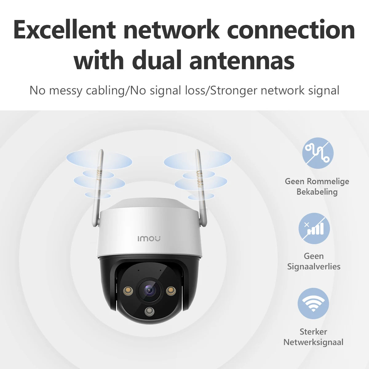 IMOU 3 - 5MP PTZ Outdoor Security Camera – AI Detection & Two-Way Audio