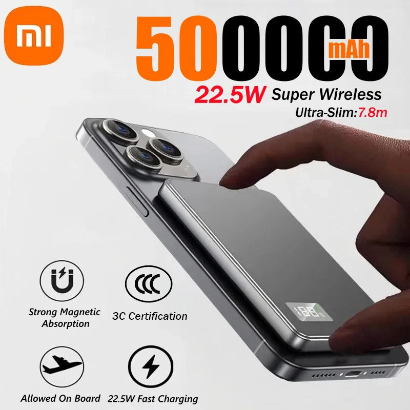 Xiaomi PD25W Wireless Magnetic Power Bank – Portable Magsafe Charger